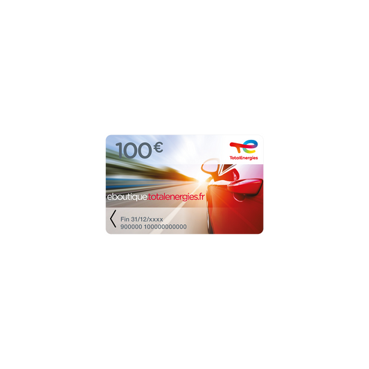 Carte cadeau de TotalEnergies 100€