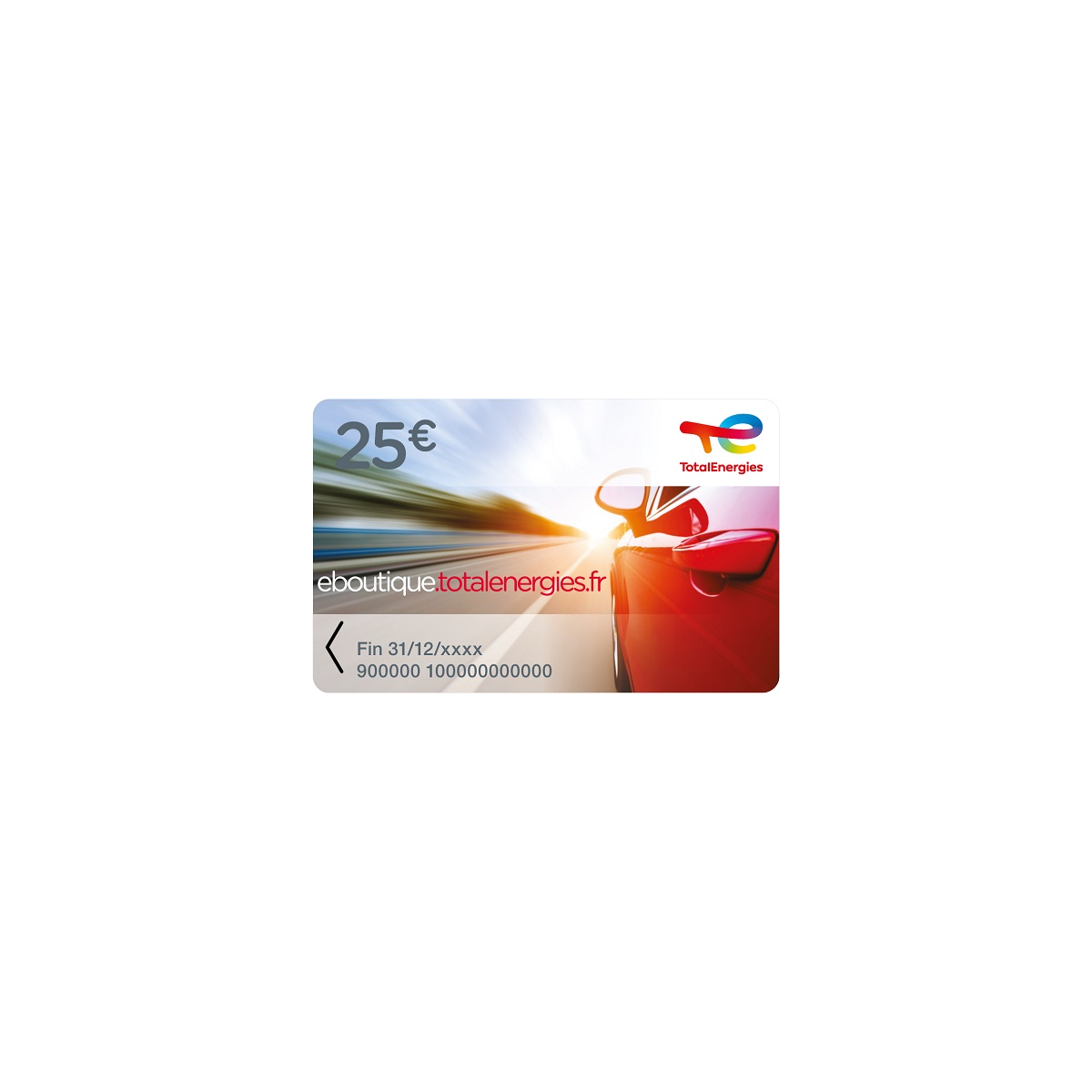 Carte cadeau de TotalEnergies 25€
