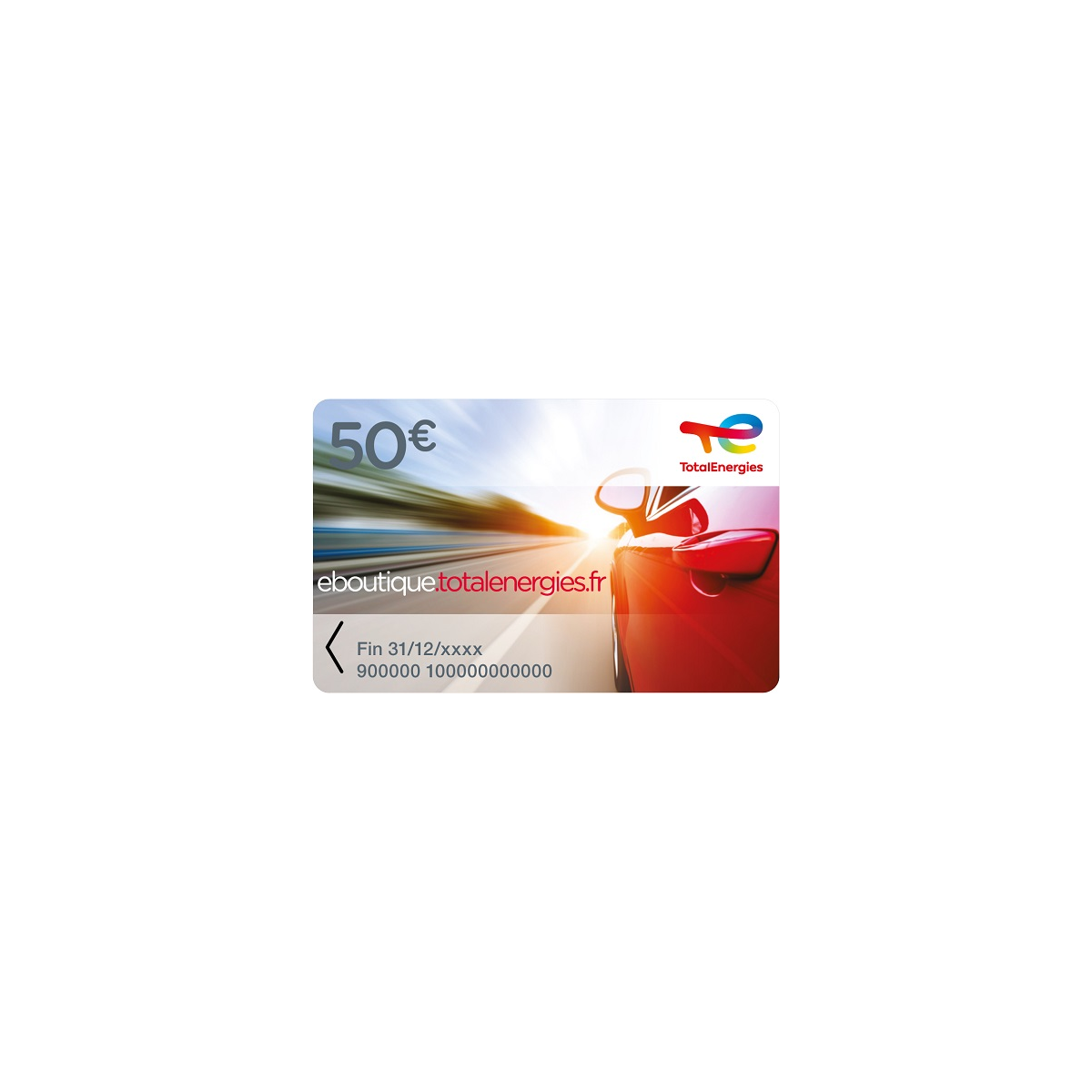 Carte cadeau de TotalEnergies 50€