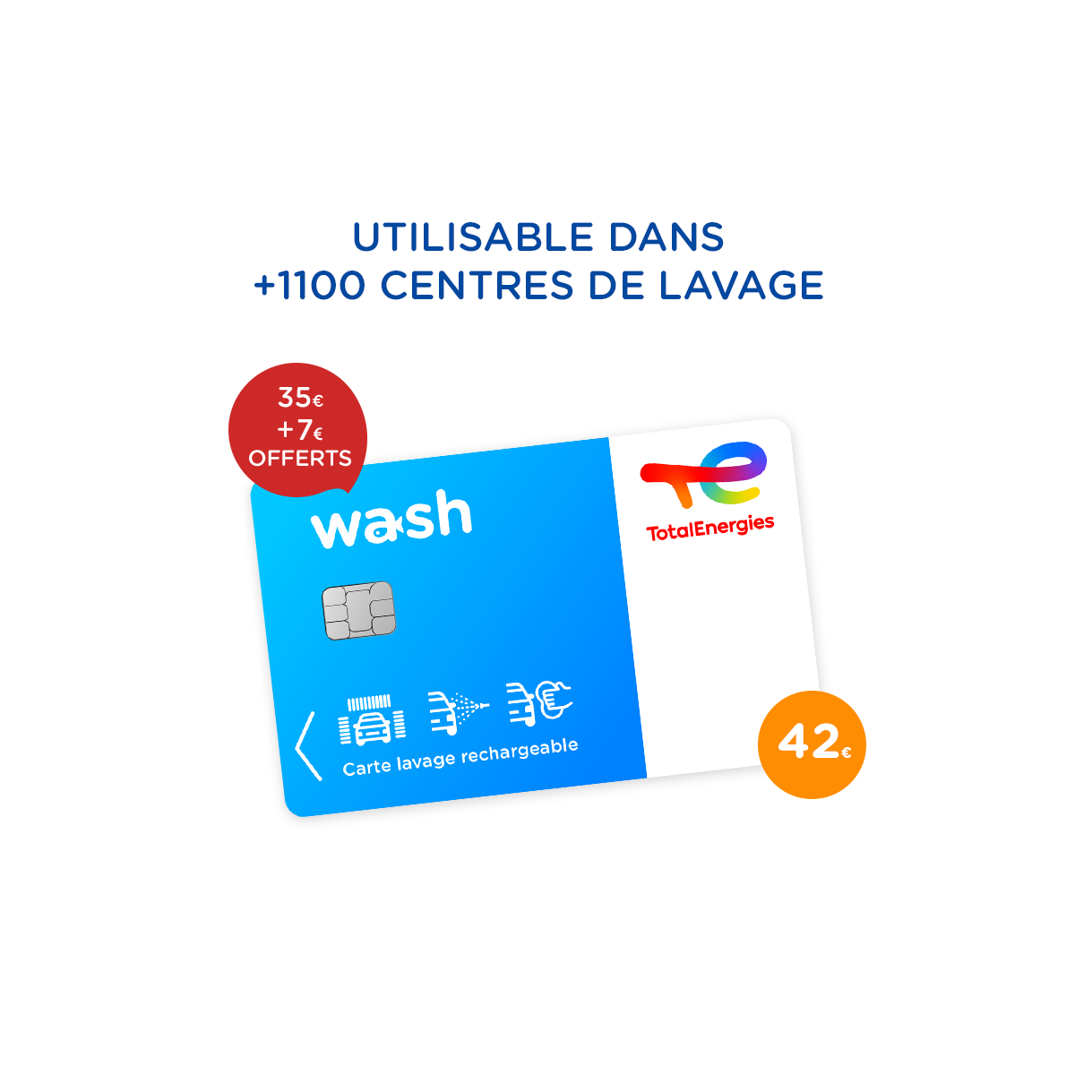 Carte de lavage Wash 35€
